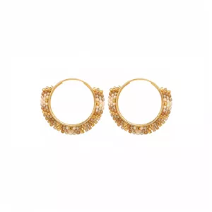 گوشواره آویز طلا 18 عیار زنانه مان گالری مدل میوکی  کد EA01-0024400 