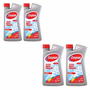 ضد یخ خودرو کاسپین مدل چهار فصل کد 258 حجم 1 لیتر بسته 4 عددی