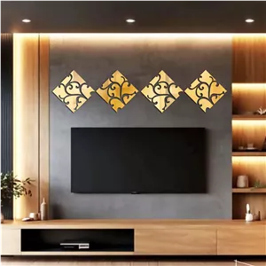 آینه پلکسی گلس مدل فروردین طرح ماهور کد A1