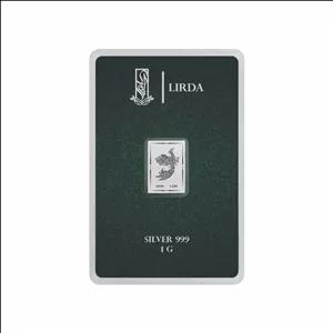 شمش نقره لیردا طرح هما 999-1g 