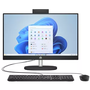 کامپیوتر همه کاره 23.8 اینچ اچ پی مدل HP AIO 24 CR1073nh با پردازنده Core Ultra 7-155U، رم 16 گیگابایت از نوع DDR5 و حافظه داخلی 512 گیگابایت SSD، گرافیک Intel Graphics (integrated)، نمایشگر از نوع IPS
