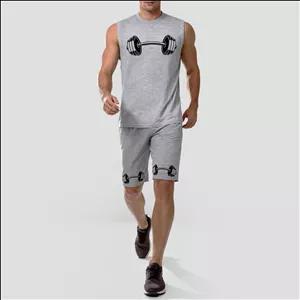 ست تاپ و شلوارک راحتی مردانه مدل دمبل کد A508