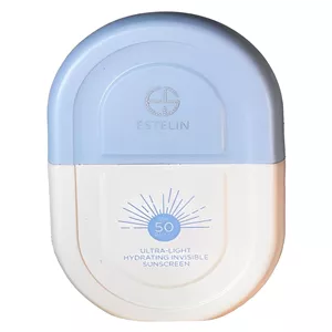 کرم ضد آفتاب بدون رنگ استلین، 50 SPF، مدل ultra light، مناسب انواع پوست و حجم 50 میلی‌لیتر، محافظت کننده در برابر اشعه UVA و UVB، بسیار سبک،  PA، آبرسان، ضد لک، با ماندگاری 2 ساعته