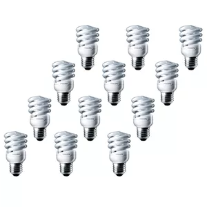لامپ کم مصرف 12 وات فیلیپس مدل پیچ پایه E27 بسته 12 عددی
