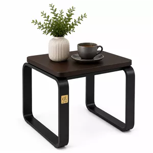 میز عسلی مربع با پایه آهن و صفحه MDF مدل آلا