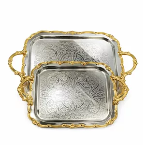 سینی دسته دار ویتارا  مدل ss1803 سایز 30×40 و 20×30 سانتی متر