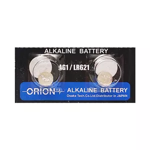 باتری ساعت اوریون مدل AG1 کد LR621 بسته دو عددی