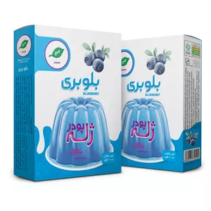 پودر ژله بلوبری جمع - 100 گرم بسته 2 عددی