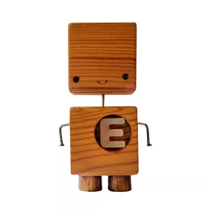 مجسمه مدل آدمک چوبی حرف E