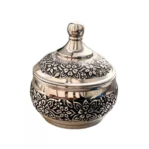 قندان مسی طرح گل