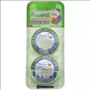 بوگیر توالت آسورد مدل AS-04 رایحه کاج وزن 100 گرم بسته 2 عددی