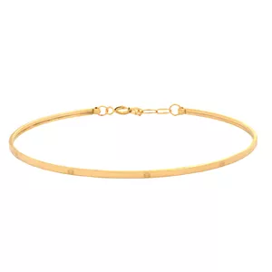 دستبند النگویی طلا 18 عیار زنانه طلای مستجابی مدل کارتیر S1-2 کد 203145 