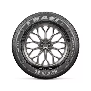 لاستیک خودرو رازی تایر مدل RG400 165/65/13 سایز 13 / 65 / 165 میلی‌متر تولید سال 1403 تعداد 4 حلقه