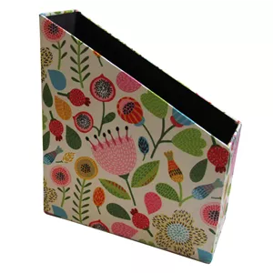 نگهدارنده مجله هوم اند لایف مدل روشنا طرح گل و برگ فانتزی