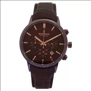 ساعت مچی عقربه‌ای کوارتز مردانه رومانسون مدل بندچرمی سه موتور ضدآب کد 2026-3ROM