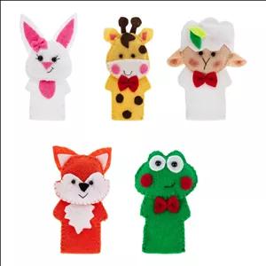 عروسک انگشتی مدل حیوانات جنگل کد 33 بسته 5 عددی