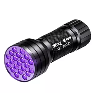 چراغ قوه دستی کینگ لاین مدل UV-21LED با نور بنفش