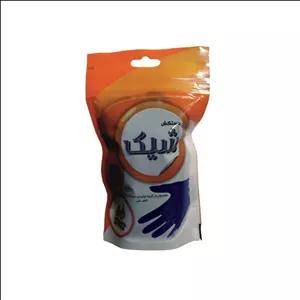 دستکش طبی نیتریل شیک مدل 01 سایز مدیوم بسته 10 عددی