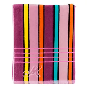 حوله حمام ماندگار طرح راه راه MA31212 سایز 100x170 سانتی متر