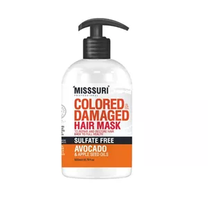 ماسک مو میسوری مدل روغن آووکادو و دانه سیب حجم 500 میلی لیتر