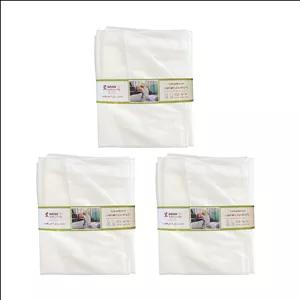 سرویس ملحفه یکبار مصرف جانان طب مدل دونفره مسافرتی پنج تکه مجموعه 3 عددی