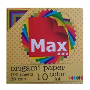 کاغذ اوریگامی مکس مدل a4a4 بسته 100 عددی