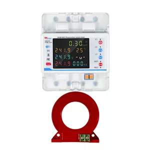 محافظ هوشمند ولتاژ جریان و کنتور انرژی مصرفی 100 آمپر آر ام شیبی مدل 3PNB