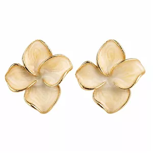 گوشواره میخی زنانه میناکاری مدل شکوفه گل کد G-10