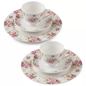 ست فنجان و نعلبکی 6 پارچه 2 نفره نیو وان مدل Rose