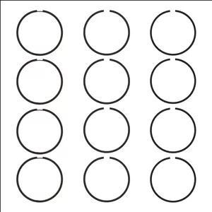 رینگ پیستون رینگ خودرو پارس مدل RKP-STD مناسب برای پراید یورو 2 بسته 12 عددی 