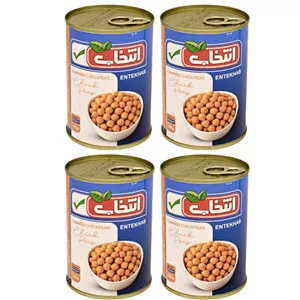 کنسرو نخود انتخاب - 380 گرم بسته 4 عددی