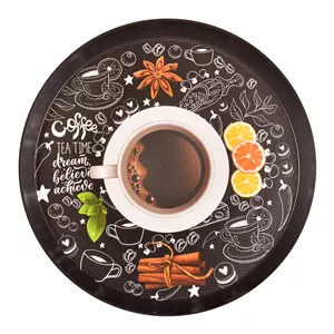 سینی بدون دسته مهروز مدل 6004 coffee سایز 40×40 سانتی متر