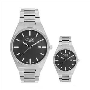 ست ساعت مچی عقربه‌ای کوارتز زنانه و مردانه کرست مدل 6287.5