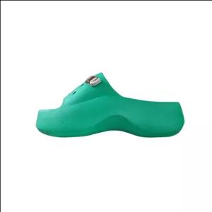 دمپایی دخترانه زیتون مدل استیکر