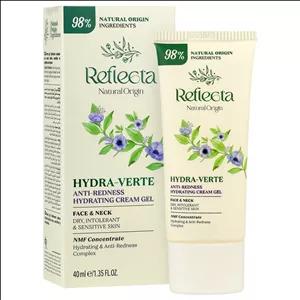 کرم ژل مرطوب‌کننده صورت و گردن رفلکتا مدل Hydra Verte مناسب برای پوست های خشک، حساس و مستعد حجم 40 میلی‌لیتر