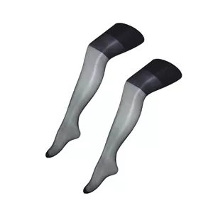 جوراب ساق بلند زنانه هانی مدل شیشه ای کد 01095 بسته 2 عددی