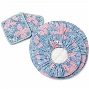 ست دمکنی پنج تکه طرح گلدار مدل صبا