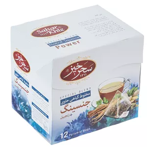 دمنوش کیسه ای هرمی انرژی سحرخیز بسته 12 عددی