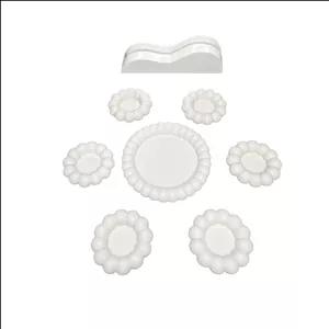 مجموعه ظروف هفت سین 8 پارچه مدل مروارید کد 02