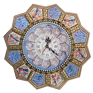 ساعت دیواری خاتم کاری مدل تارا کد 004