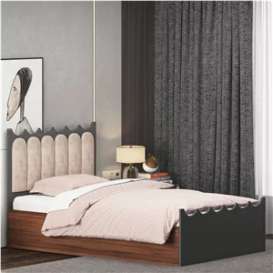 تخت خواب ام دی اف یک نفره اعیان مدل FH955 سایز 120x200 سانتی متر
