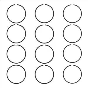 رینگ پیستون رینگ خودرو پارس مدل RKP-S81-0.25mm مناسب تیبا بسته 12 عددی