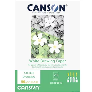 کاغذ طراحی کانسون مدل 90gWhite سایز 50×65 بسته 10 برگی