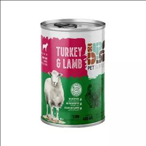 کنسرو غذای سگ دی پی اس مدل نچرال طعم بوقلمون، بره وزن ۴۰۰ گرم