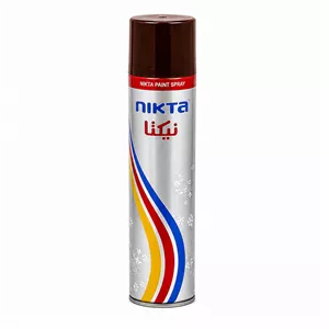 اسپری رنگ قهوه‌ای گردویی نیکتا مدل Paint Spray حجم 300 میلی‌لیتر