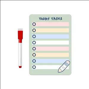 تخته وایت برد جیک جیک مدل یخچالی سایز  20x14  سانتی متر به همراه ماژیک