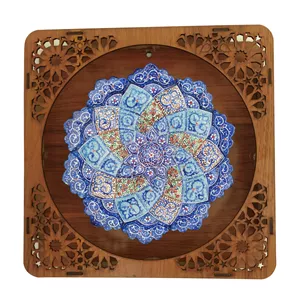 تابلو میناکاری مسی مدل گل کد 19 pp 