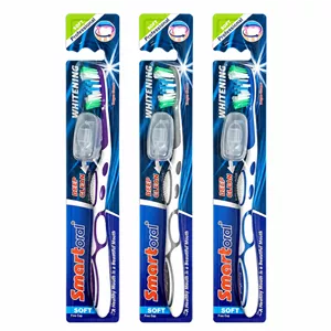 مسواک اسمارت اورال مدل Deep Clean با برس نرم مناسب برای همه دندان ها بسته 3 عددی 