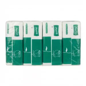 دستمال کاغذی 250 برگ دولایه دنیم مدل 003 بسته 4 عددی