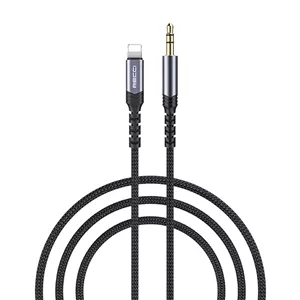 کابل تبدیل لایتنینگ به جک 3.5 میلیمتری رسی مدل RDS-A26 طول 1.2 متر